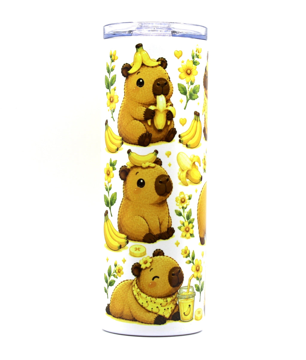 Banana Capybara 20oz Skinny Tumbler