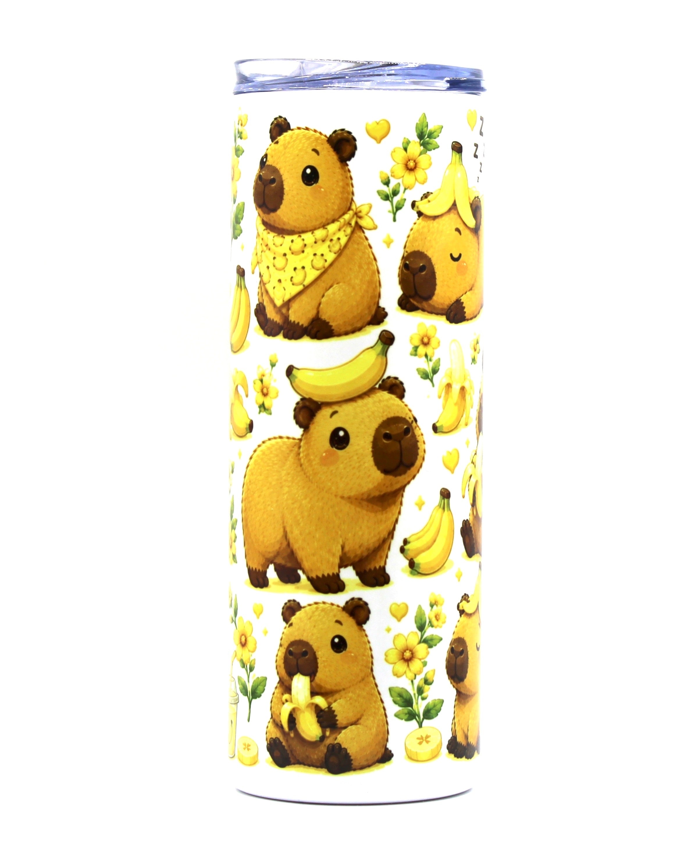 Banana Capybara 20oz Skinny Tumbler