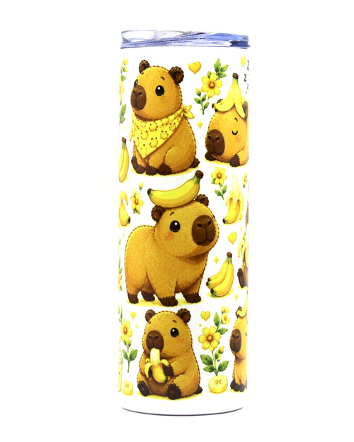 Banana Capybara 20oz Skinny Tumbler
