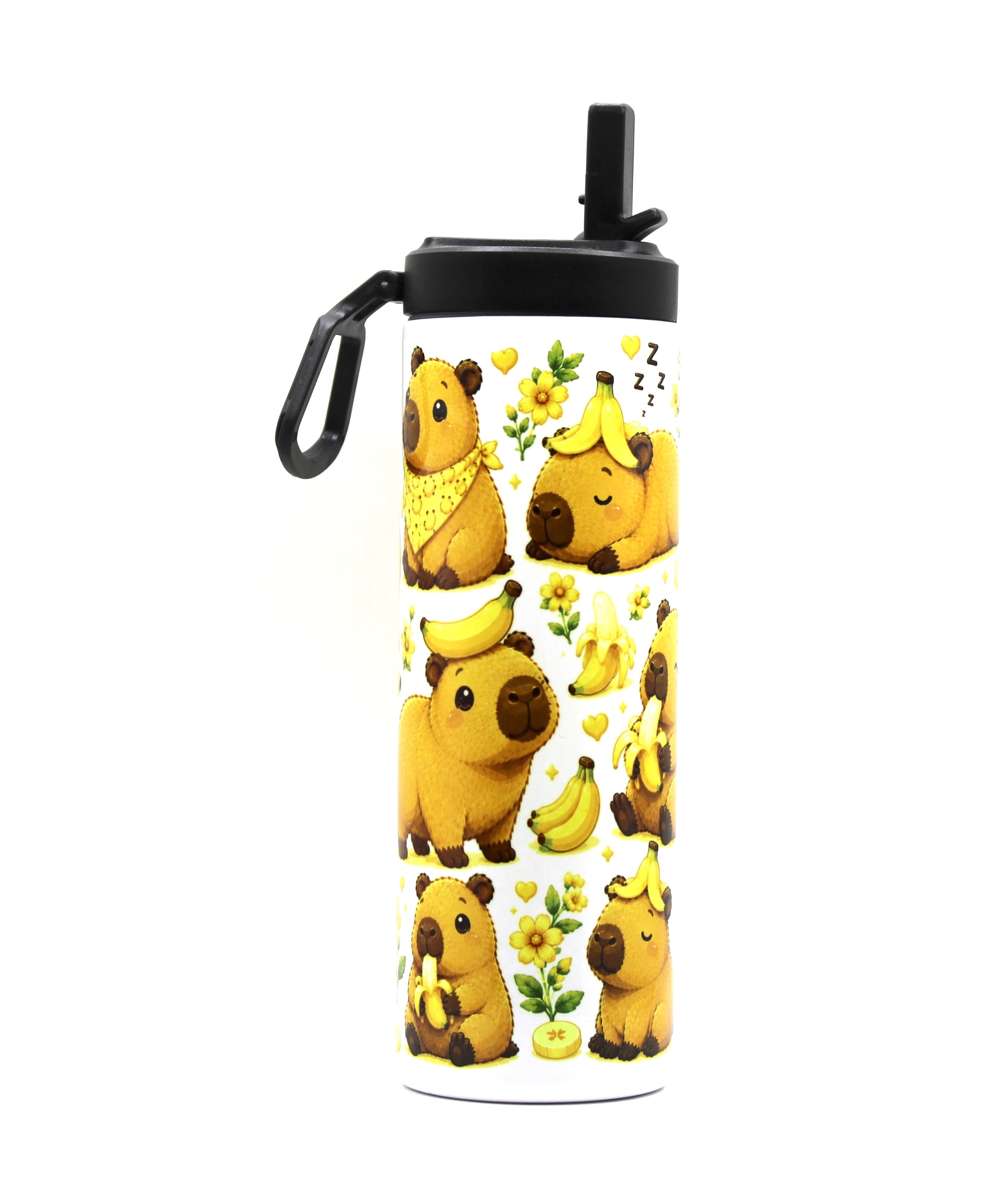 Banana Capybara 20oz Sports Lid Tumbler