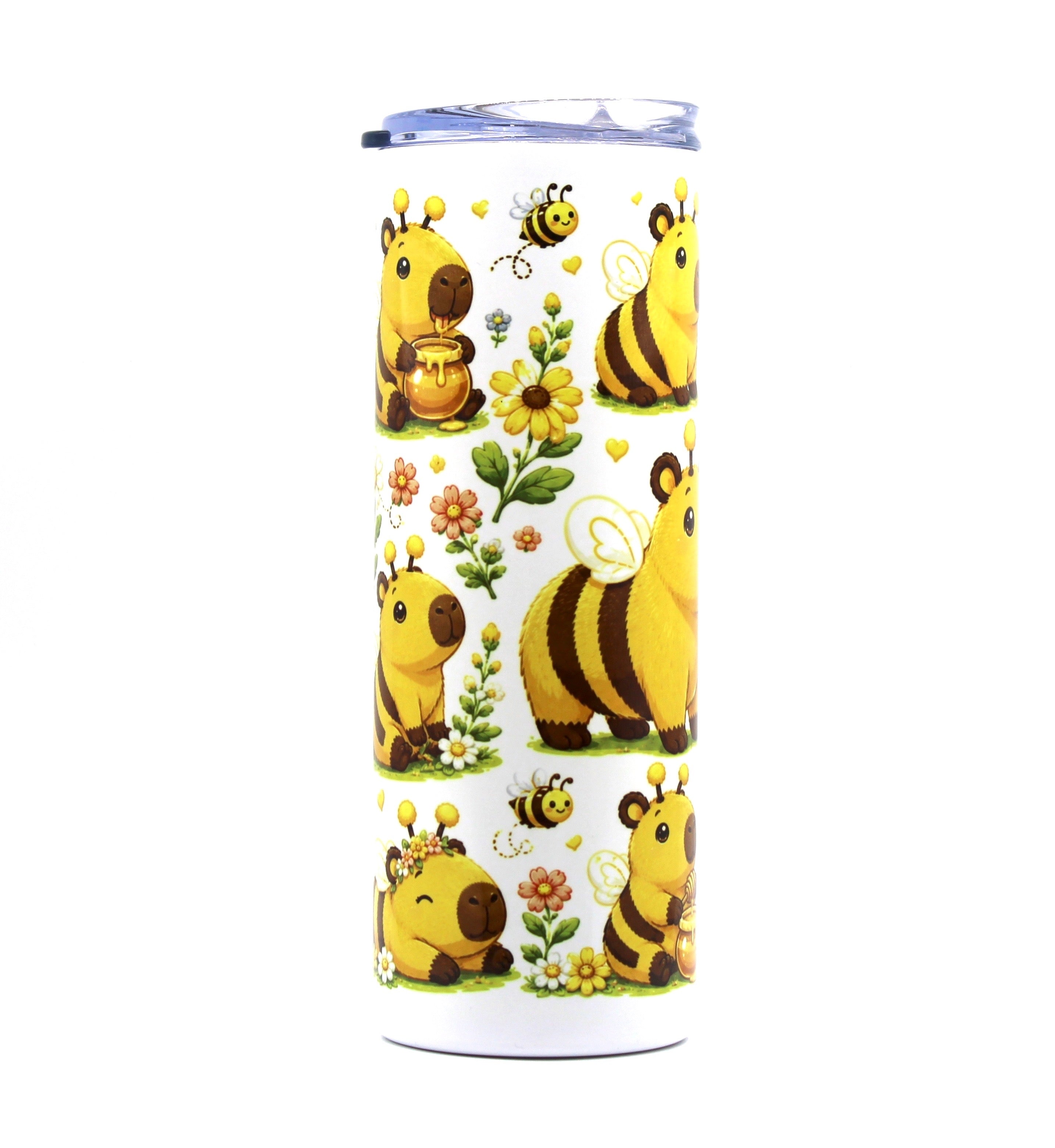 Honey Bee Capybara 20oz Skinny Tumbler