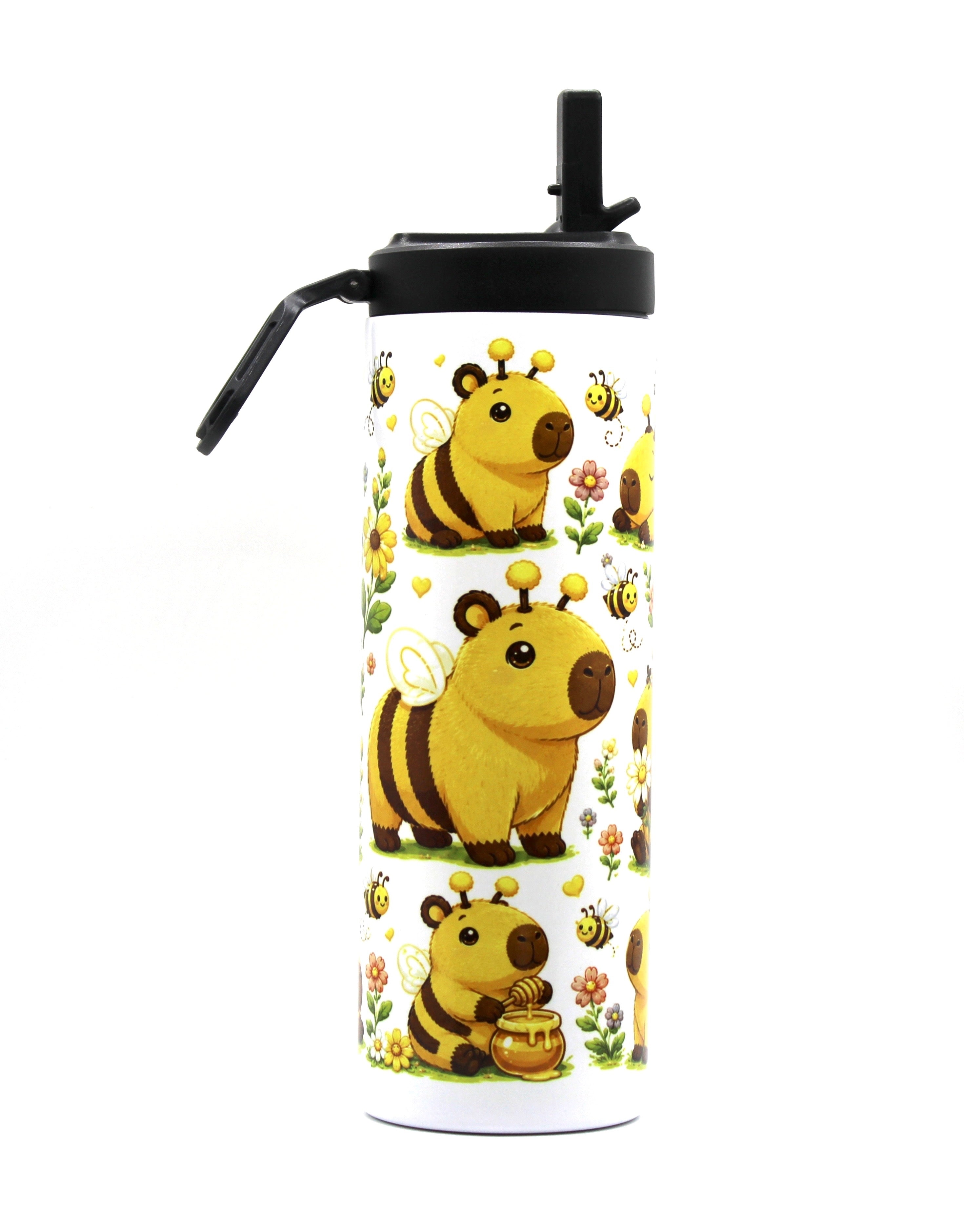 Honey Bee Capybara 20oz Sports Lid Tumbler