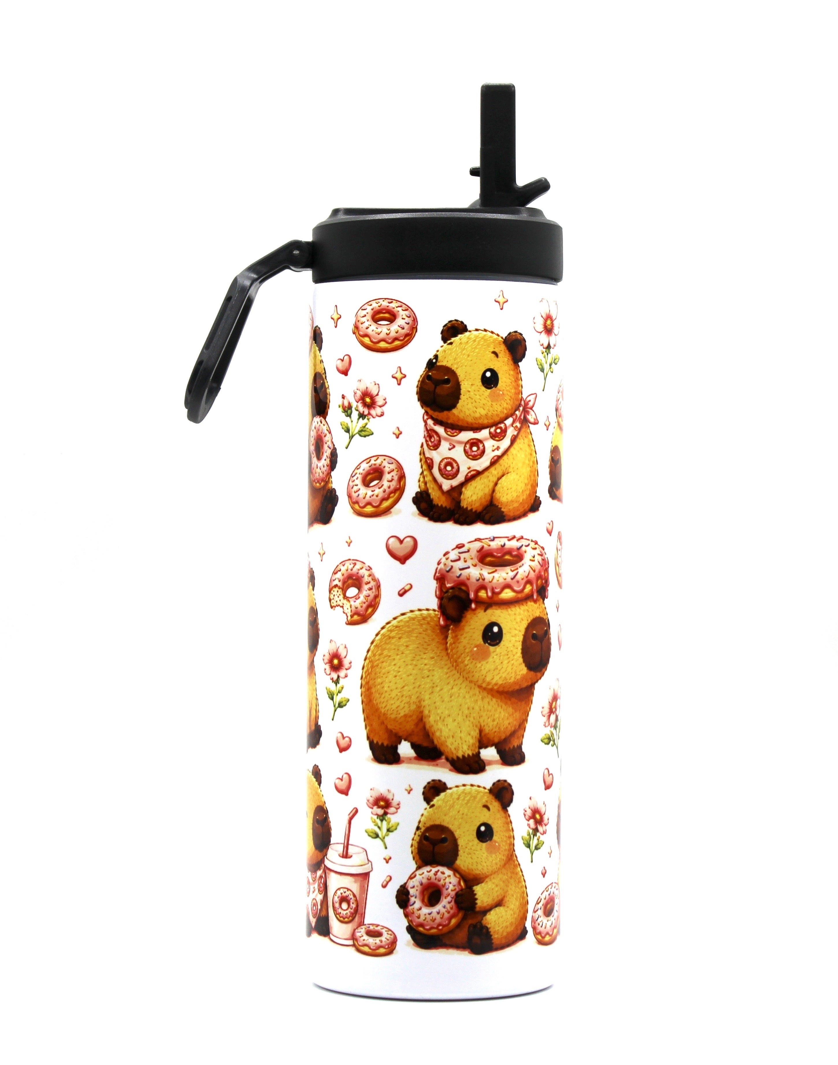 Doughnut Capybara 20oz Sports Lid Tumbler