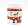 Cute Snowman Christmas Mug Orange