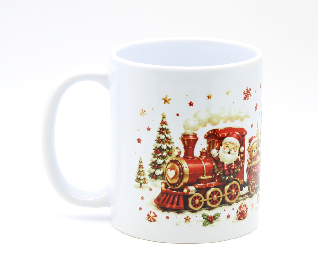 Cute Christmas Train Mug