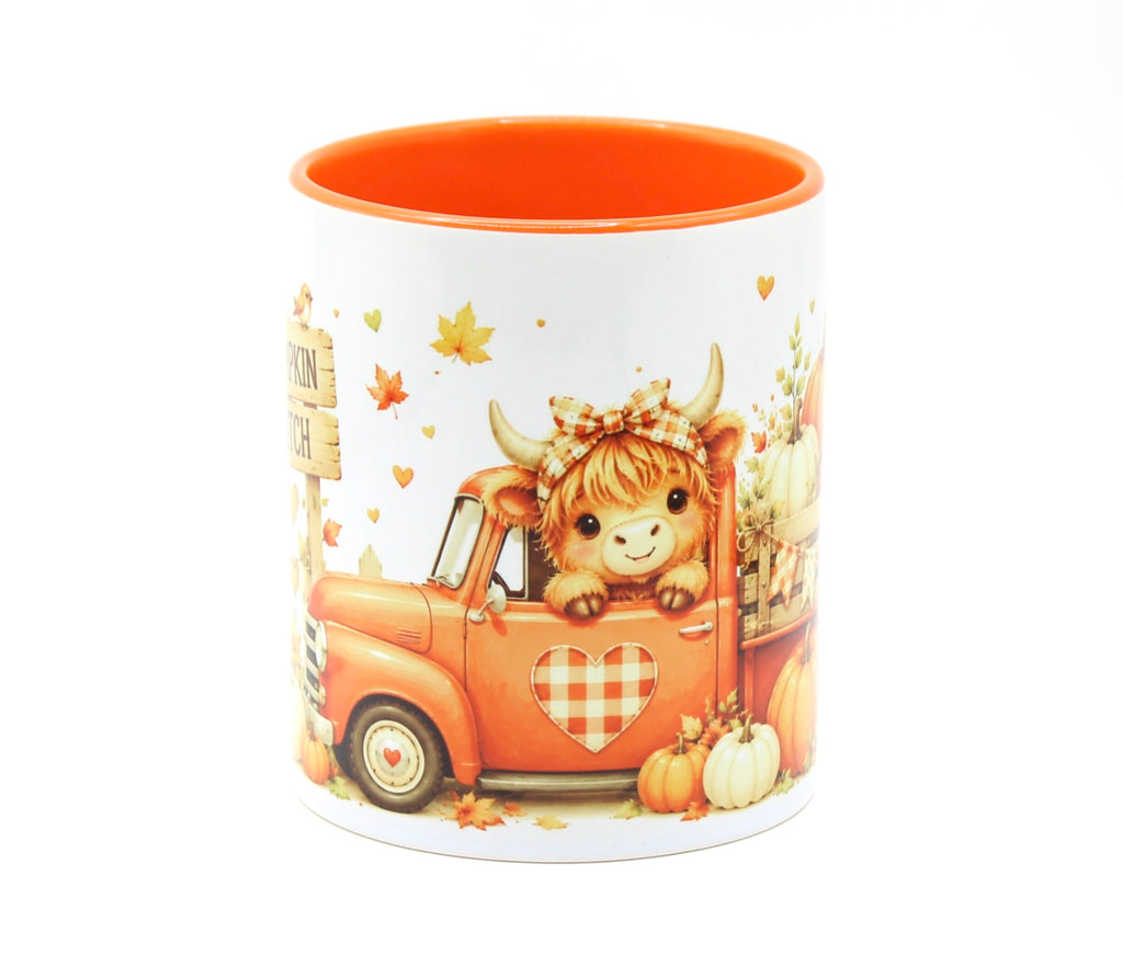 🍂 Highland Cow Pumpkin Patch Mug 🎃🐮