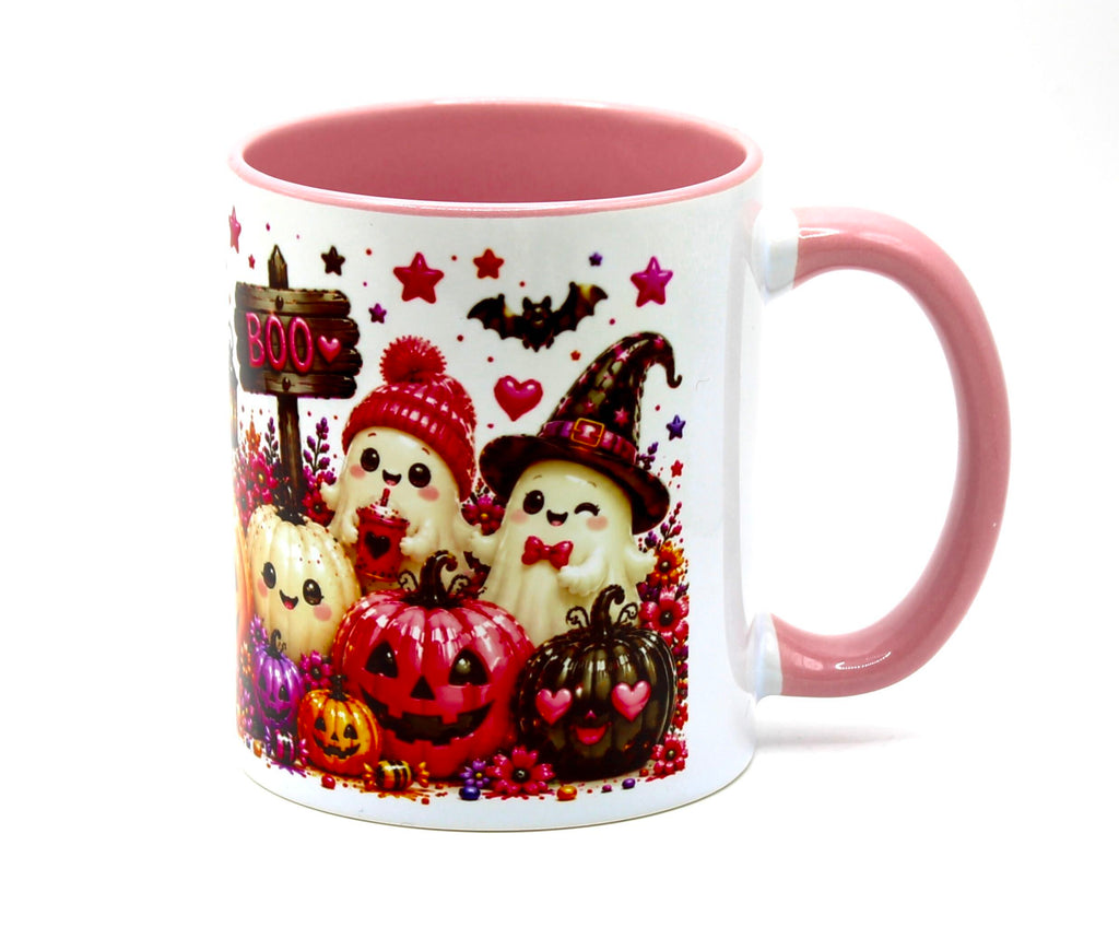 🎃 Cute Halloween Ghost &amp; Pumpkin Mug 👻💜