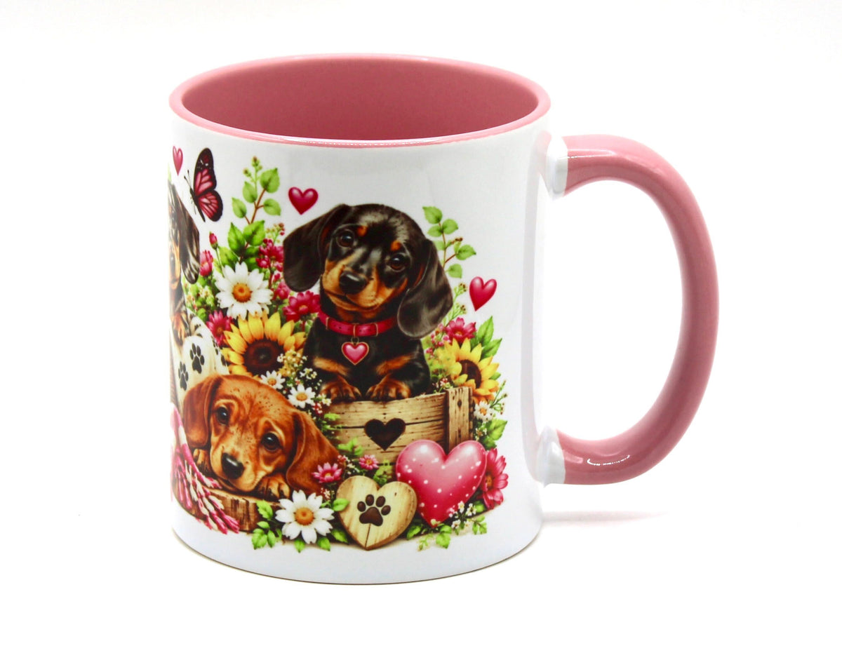 🐶 Cute Sausage Dog Mug 🌸💗
