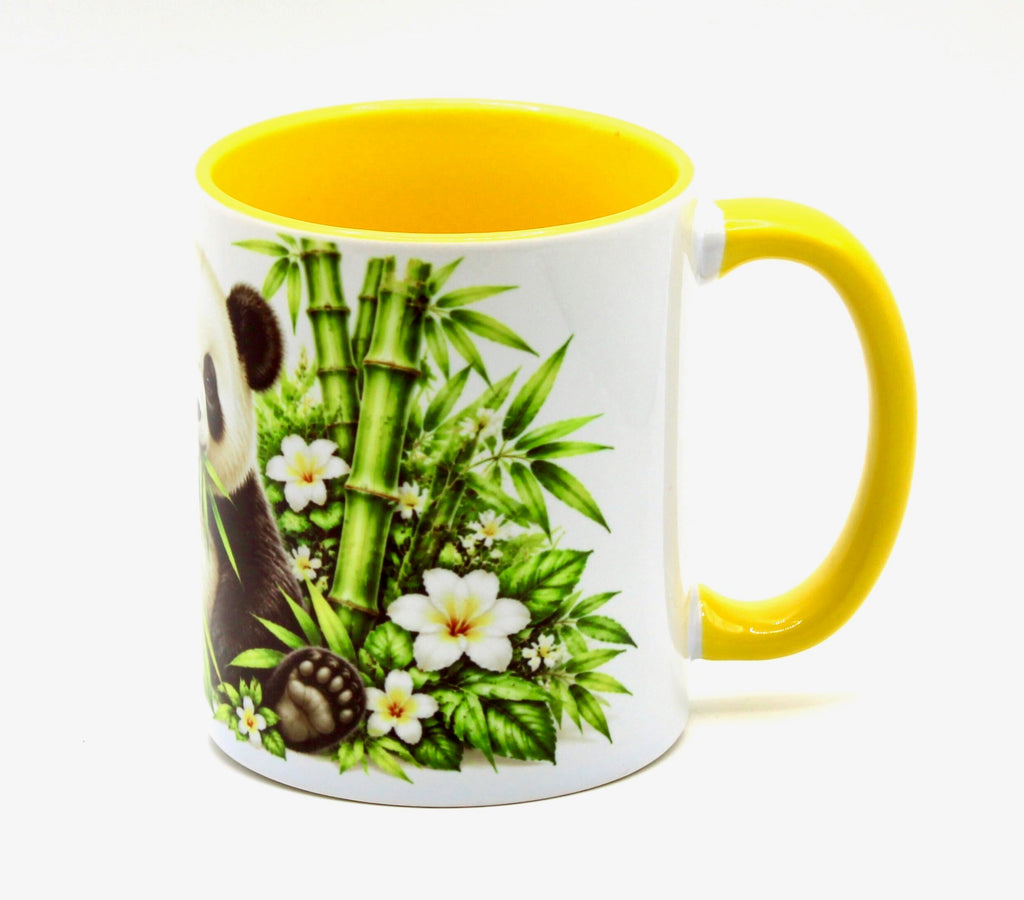 🐼 Cute Panda Bamboo Mug 🌿💛