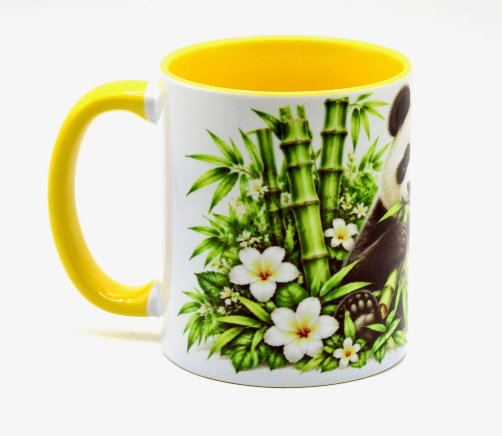 🐼 Cute Panda Bamboo Mug 🌿💛