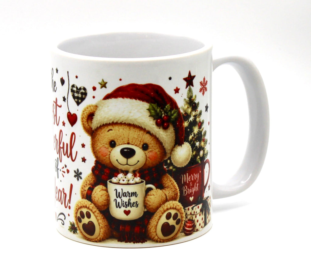 Festive Bear Teddy and Mug Gift Bundle