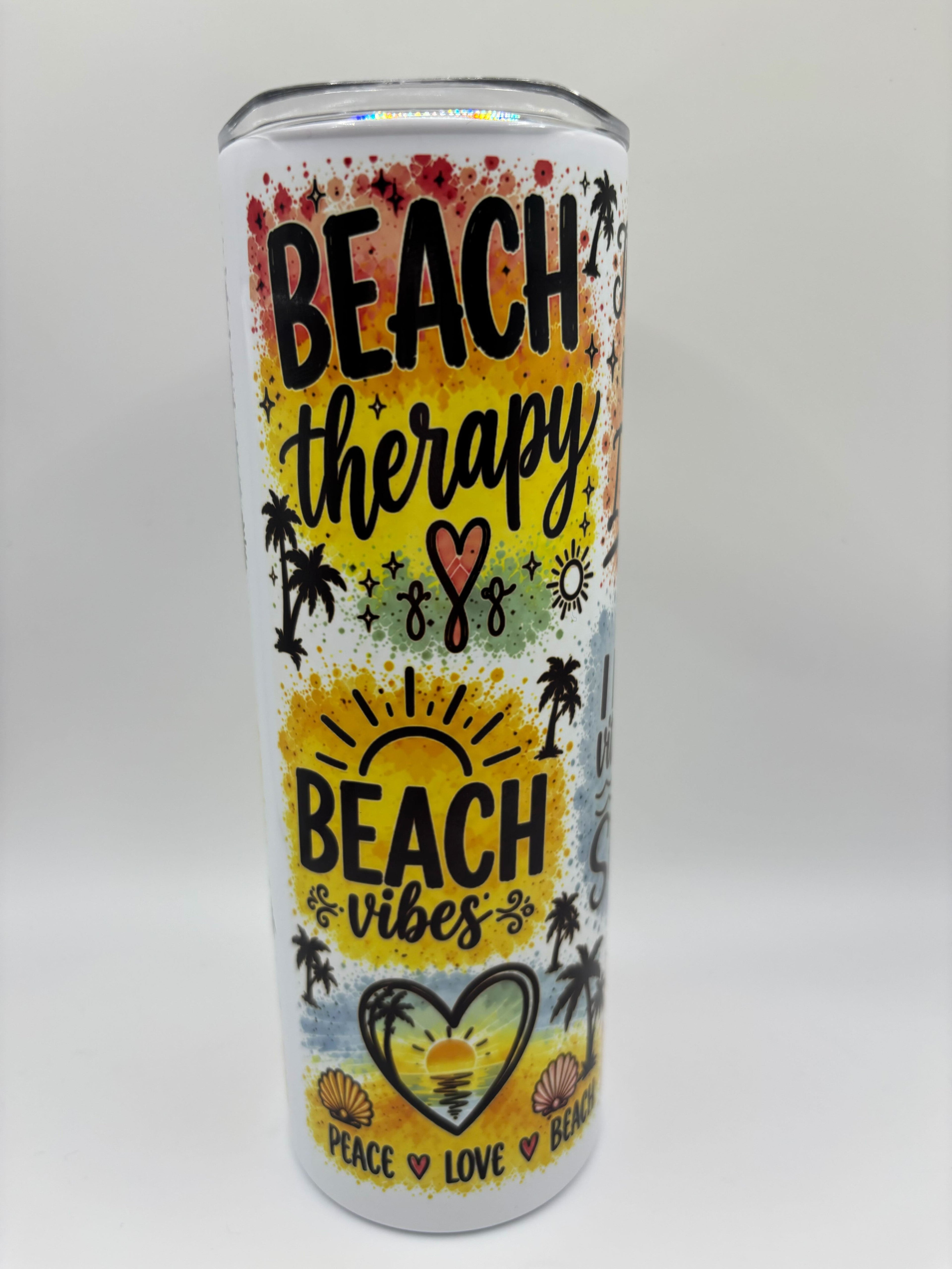 Beach Therapy – 20oz Stainless Steel Tumbler
