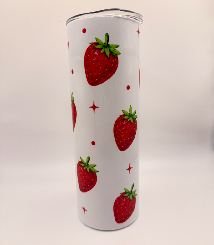 Strawberry Pattern 20oz Tumbler