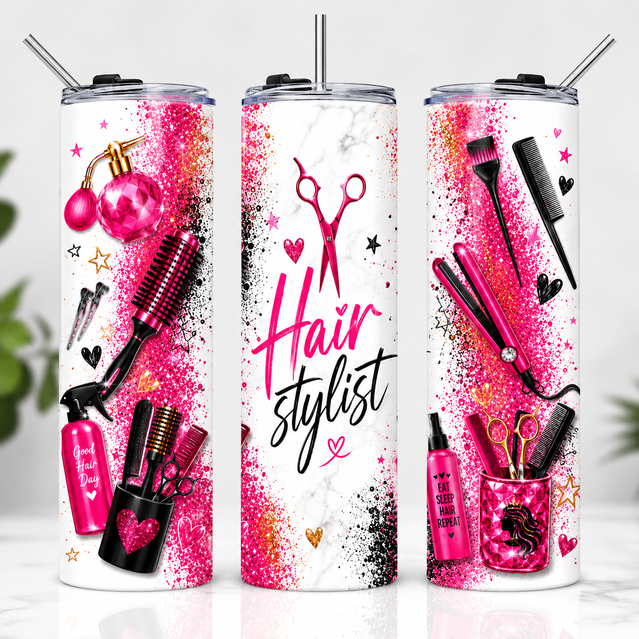 Hair Stylist 20oz Skinny Tumbler