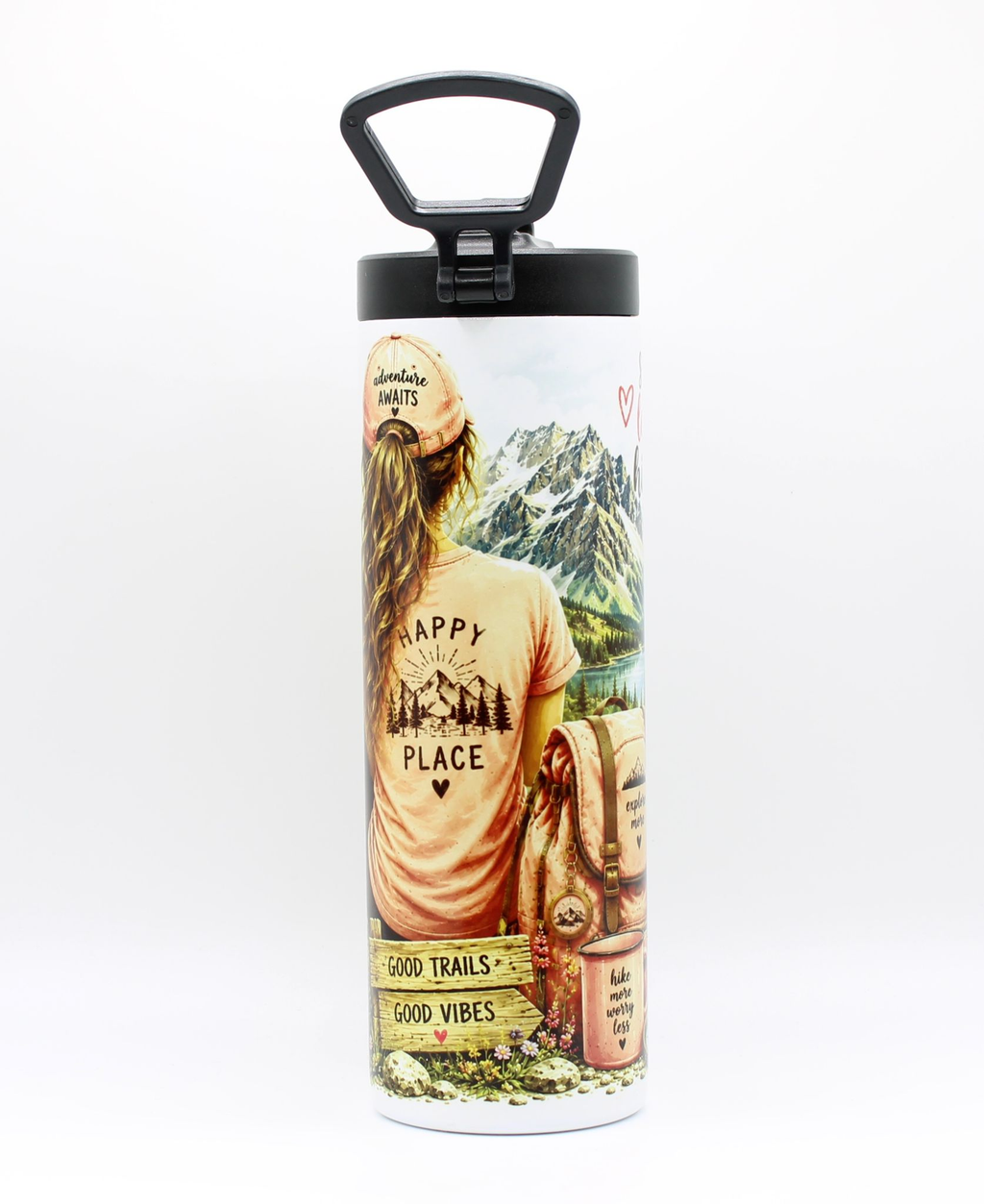 She Loves Hiking Sports Lid 20 oz Tumbler