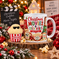 🎄 Christmas Movies & Cosy Vibes Mug & Popcorn Plush Gift Set 🍿☕