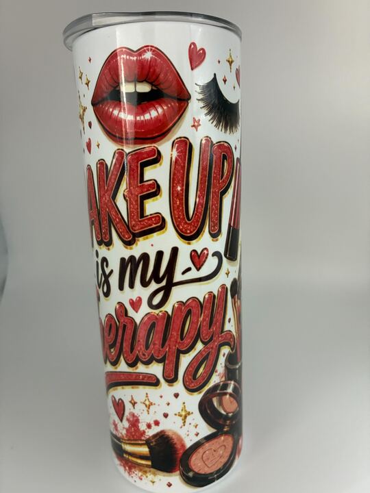 The Glam Tumbler – Make Up Theme 20 oz