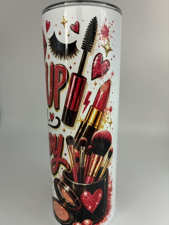 The Glam Tumbler – Make Up Theme 20 oz