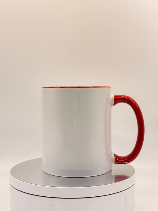 Custom Design Coloured Mug — Made Just for You - Choose from red, pink or yellow