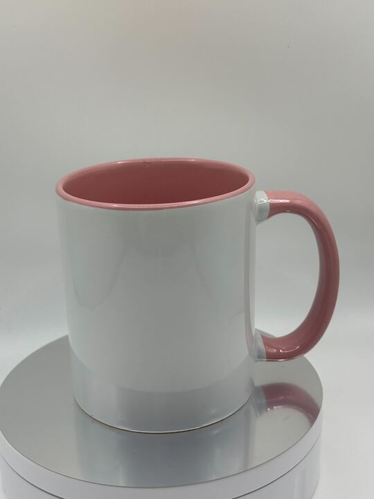 Custom Design Coloured Mug — Made Just for You - Choose from red, pink or yellow