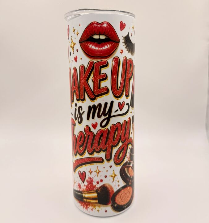 The Glam Tumbler – Make Up Theme 20 oz