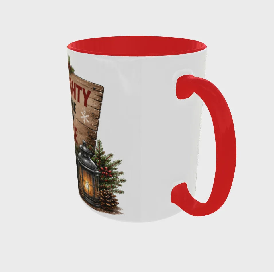 Christmas Highland Cow Mug - Male - Red