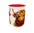 Christmas Highland Cow Mug - Red!