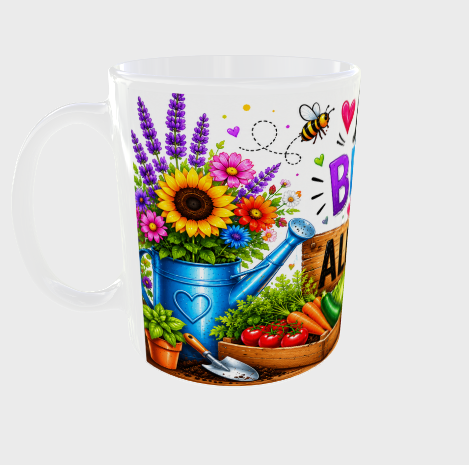 Life is better at the allotment! White Mug