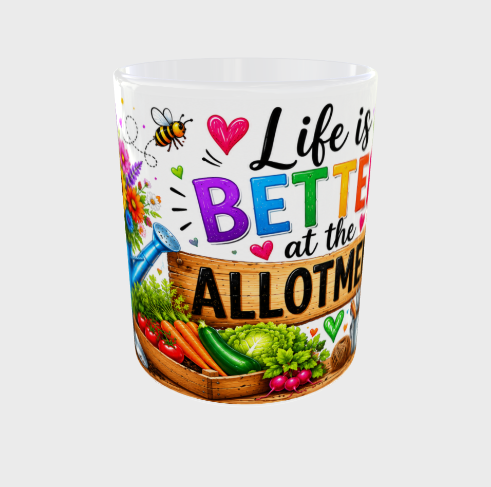 Life is better at the allotment! White Mug