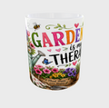 Gardening is my therapy white mug